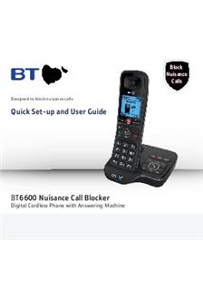BT 6600 manual. Camera Instructions.